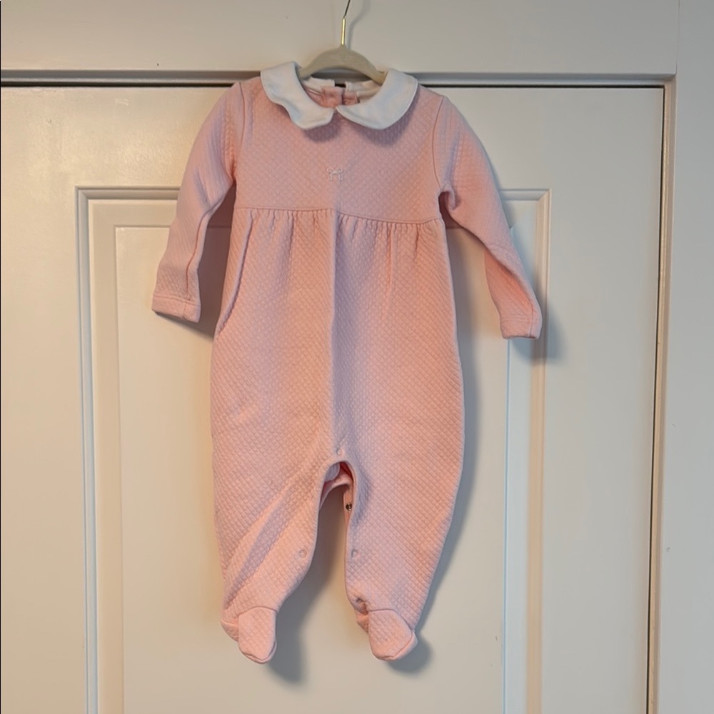 Pink Quilted Kids One Piece